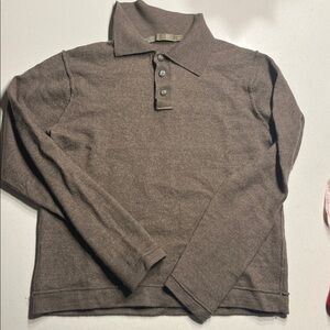 Collared sweater raffi 100% merino wool